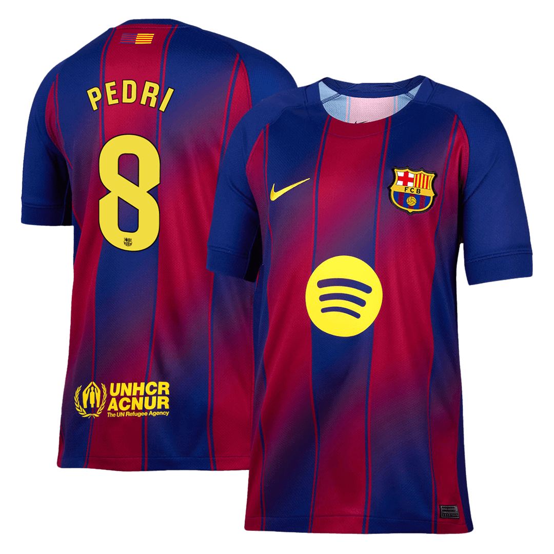 PEDRI #8 Barcelona Hjemme Herrer Fan-drakt 2025/26