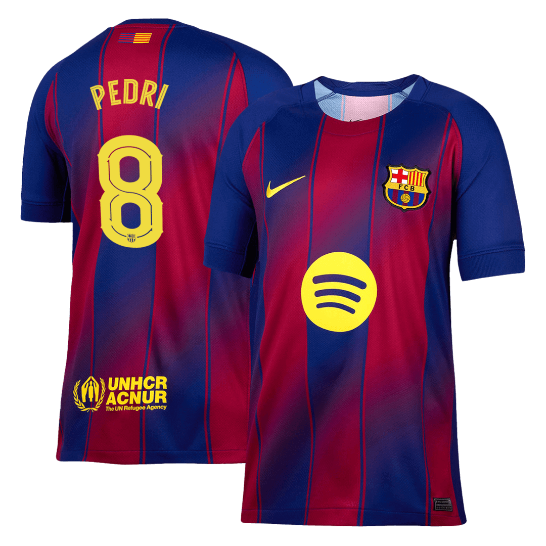 PEDRI #8 Barcelona Hjemme UCL Herrer Fan-drakt 2025/26