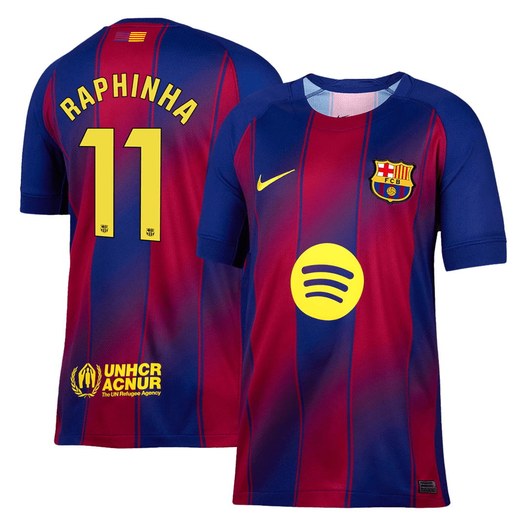 RAPHINHA #11 Barcelona Hjemme Herrer Fan-drakt 2025/26