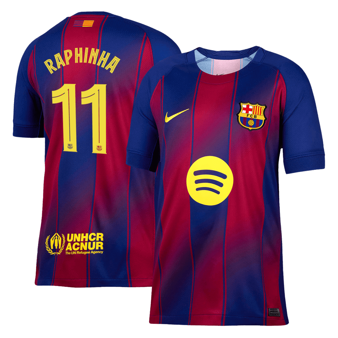 RAPHINHA #11 Barcelona Hjemme UCL Herrer Fan-drakt 2025/26