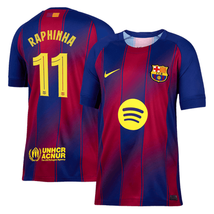 RAPHINHA #11 Barcelona Hjemme UCL Herrer Fan-drakt 2025/26