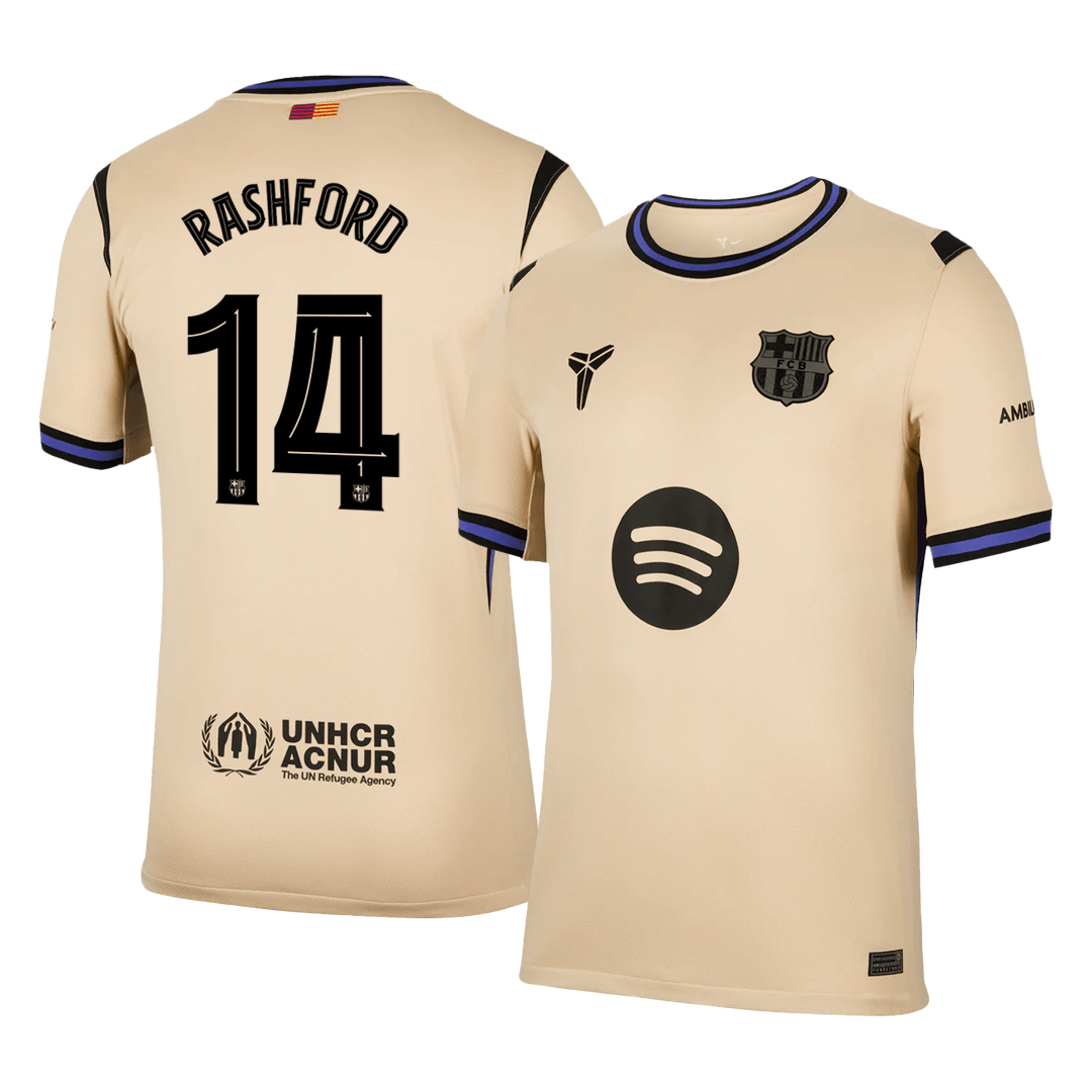 RASHFORD #14 Barcelona Borte UCL Herrer Fan-drakt 2025/26