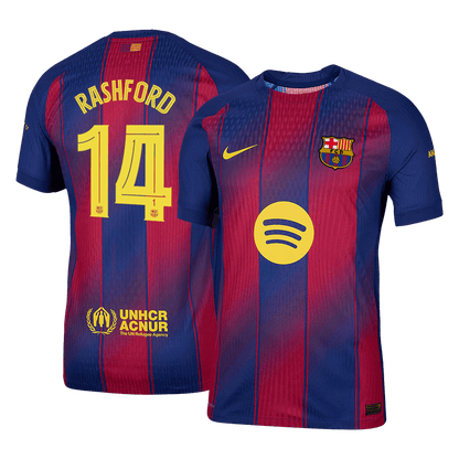 RASHFORD #14 Barcelona Hjemme UCL Herrer Matchdrakt 2025/26