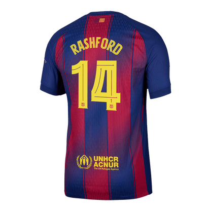 RASHFORD #14 Barcelona Hjemme UCL Herrer Matchdrakt 2025/26