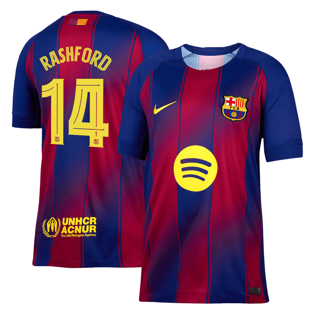 RASHFORD #14 Barcelona Hjemme UCL Herrer Fan-drakt 2025/26