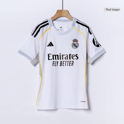 Real Madrid Hjemme Barn Draktsett 2025/26 – Trøye + Shorts + Strømper