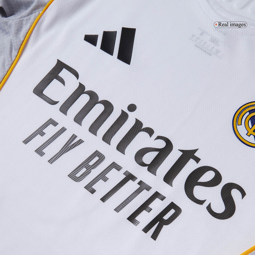 VINI JR. #7 Real Madrid Hjemme Hvit Herrer Matchdrakt 2025/26