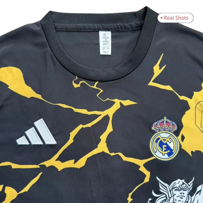 Real Madrid Marvel Warm Up Svart Herrer Oppvarmingsdrakt 2025/26