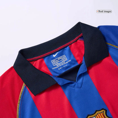 XAVI #6 Barcelona 2001/02 Hjemme Retro drakt