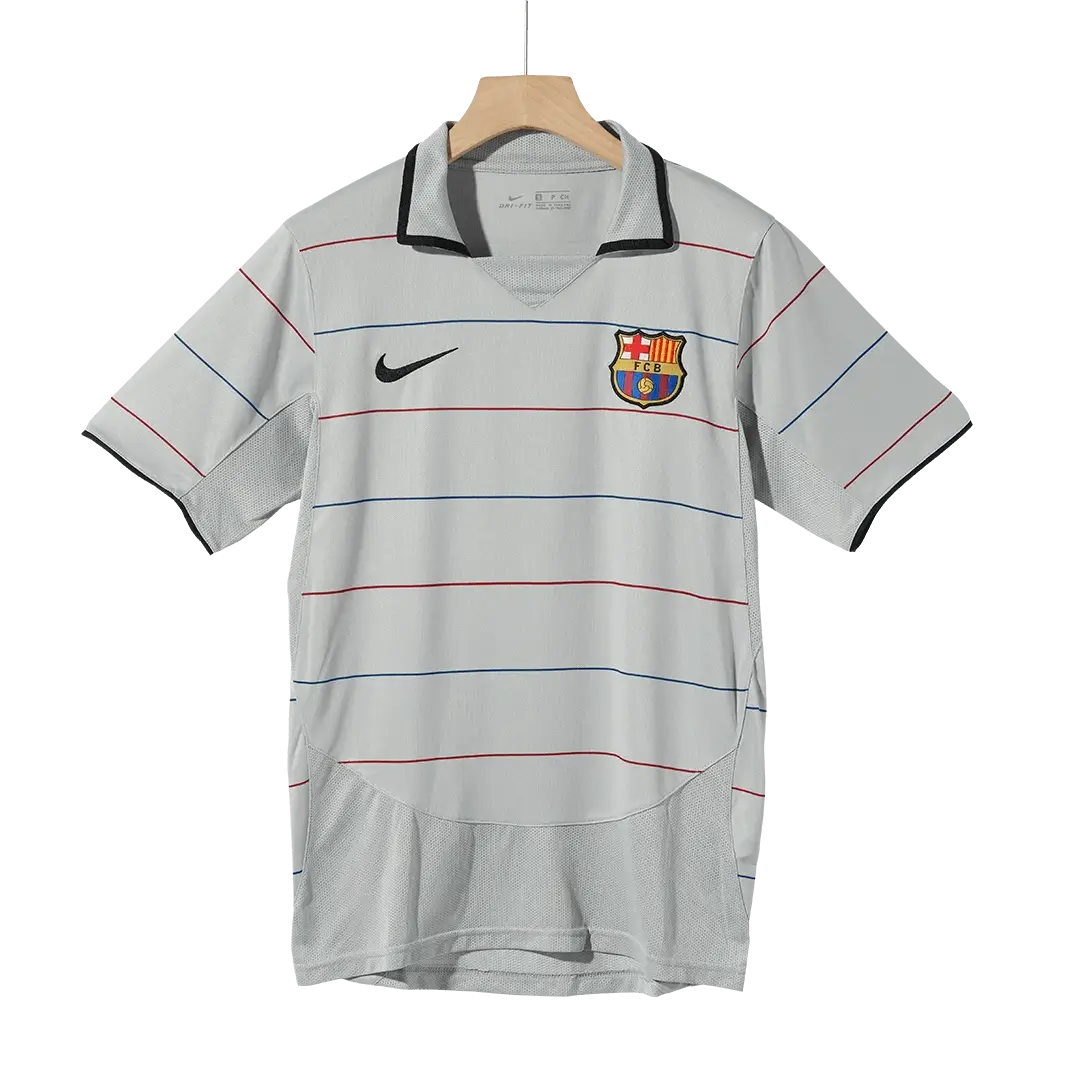 Ronaldinho #10 Barcelona 2003/04 Borte Retro drakt