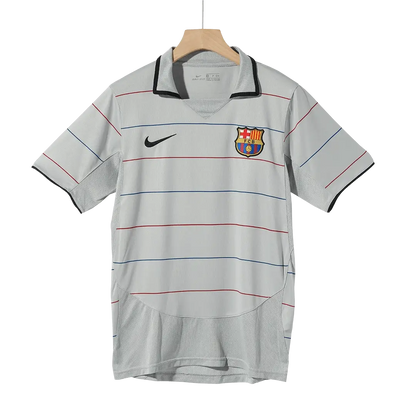 Ronaldinho #10 Barcelona 2003/04 Borte Retro drakt