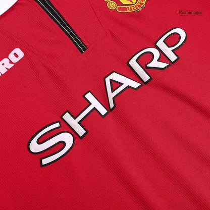Beckham #7 Manchester United 1998/99 Hjemme Retro drakt