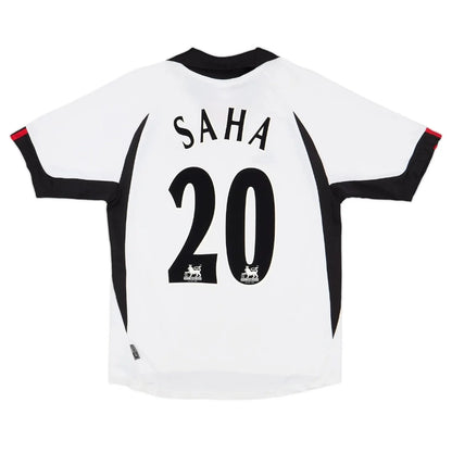 Saha #20 Fulham 2001/02 Hjemme Retro drakt
