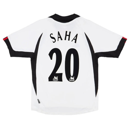 Saha #20 Fulham 2001/02 Hjemme Retro drakt