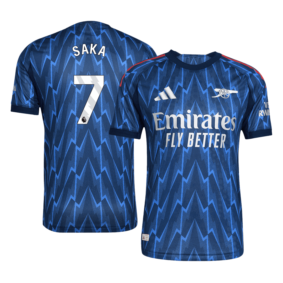 SAKA #7 Arsenal Borte Herrer Matchdrakt 2025/26