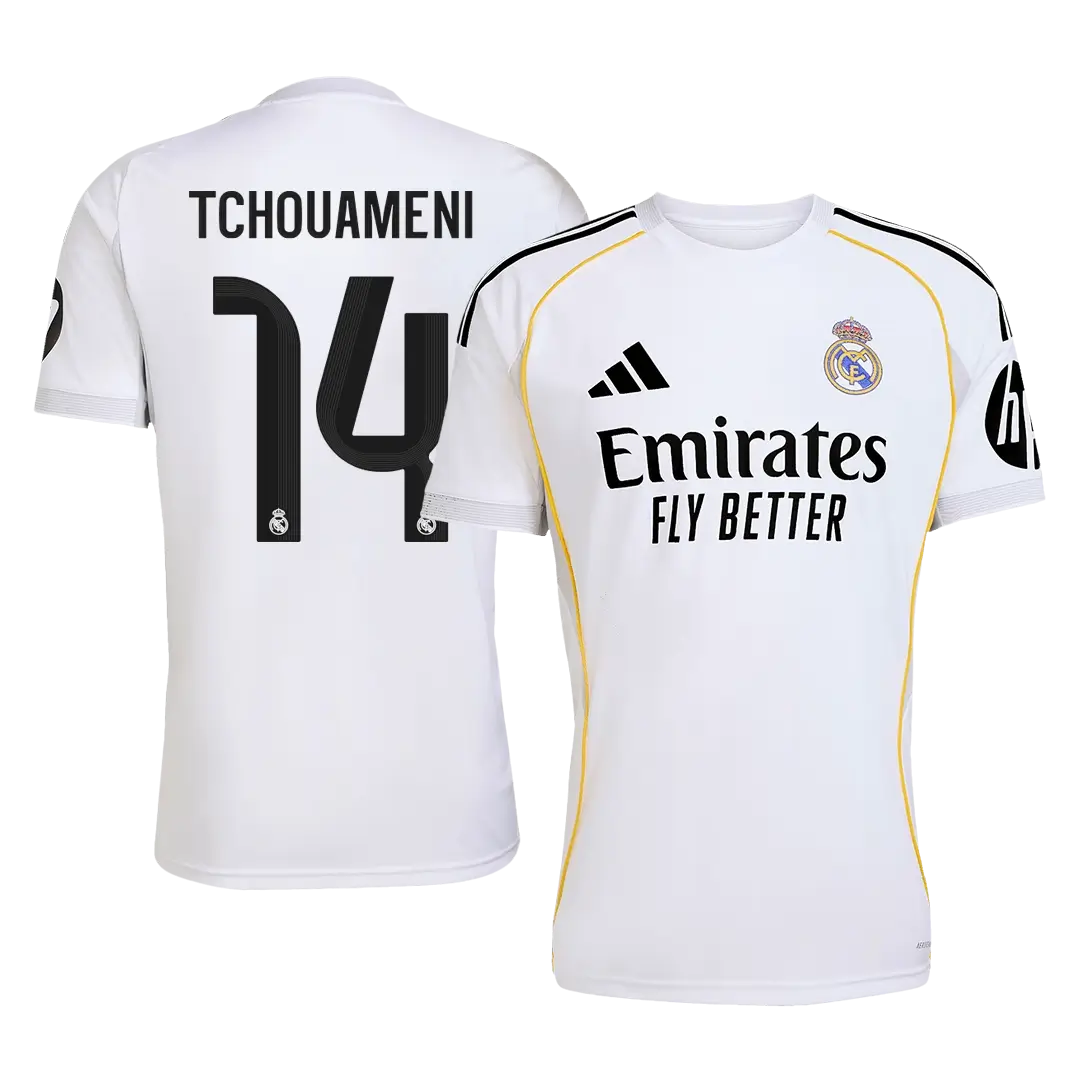 TCHOUAMENI #14 Real Madrid Hjemme Herrer Fan-drakt 2025/26
