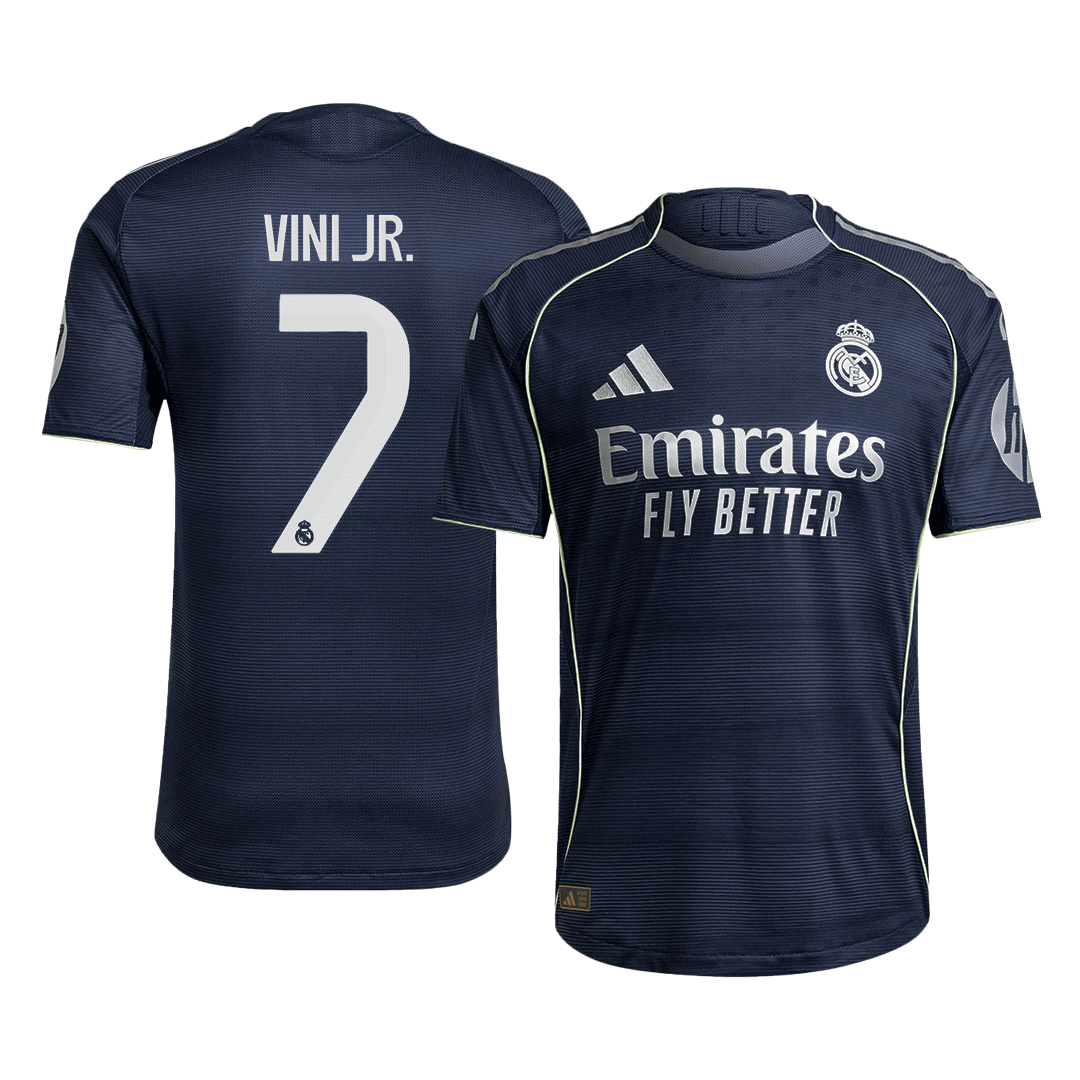 VINI JR. #7 Real Madrid Borte Herrer Matchdrakt 2025/26