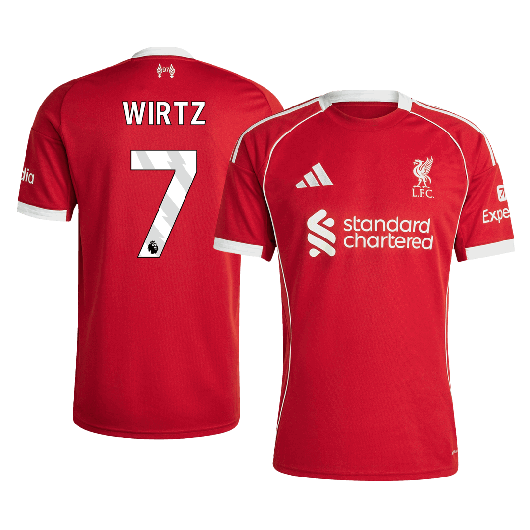 WIRTZ #7 Liverpool Hjemme Herrer Fan-drakt 2025/26