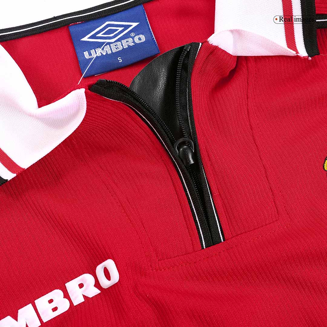 Manchester United 1998/99 Hjemme Retro drakt Langermet