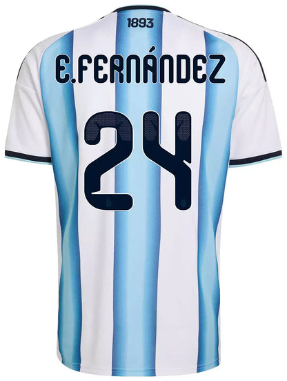 Argentina Hjemme Herrer Matchdrakt E. FERNÁNDEZ #24 – VM 2026