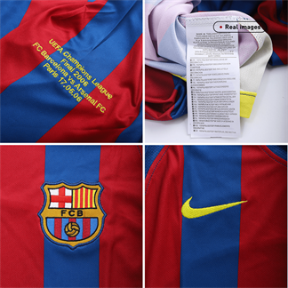 Barcelona Ronaldinho #10 Barcelona 2005/06 Hjemme Retro drakt – UCL-finale