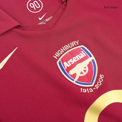 BERGKAMP #10 Arsenal 2005/06 Hjemme Retro drakt