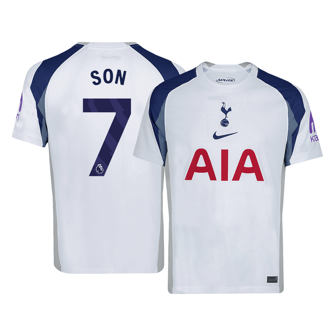 SON #7 Tottenham Hotspur Hjemme Hvit Herrer Fan-drakt 2025/26