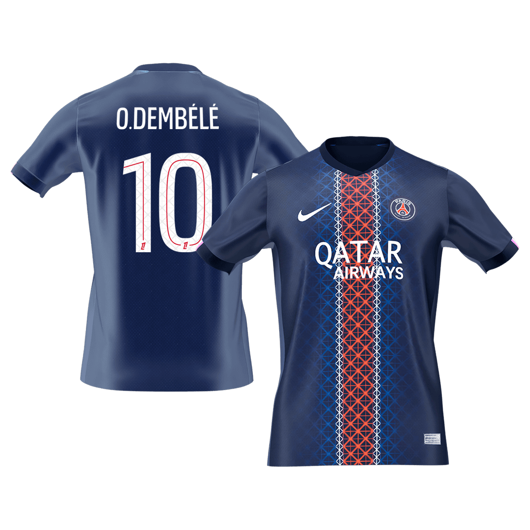 O.DEMBÉLÉ #10 PSG Hjemme Herrer Fan-drakt 2025/26