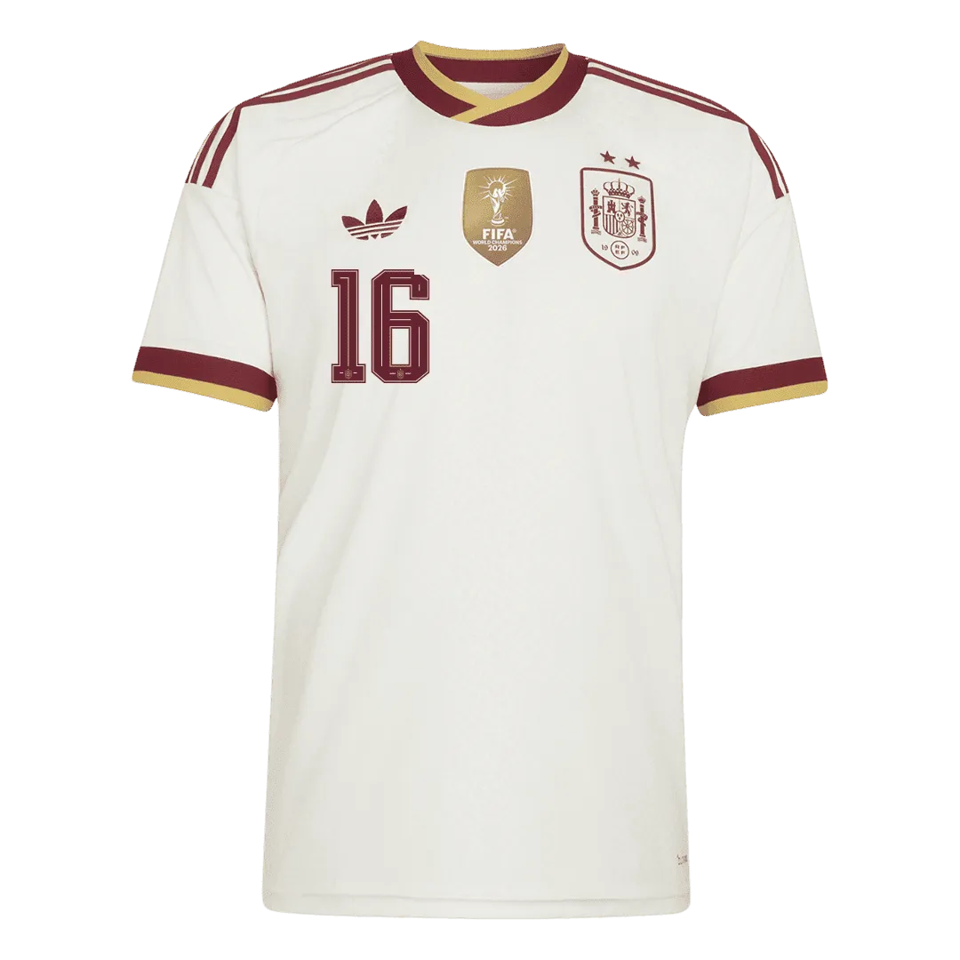 Spania Borte Herrer Matchdrakt RODRIGO #16 – VM 2026 - Vinnertrøye