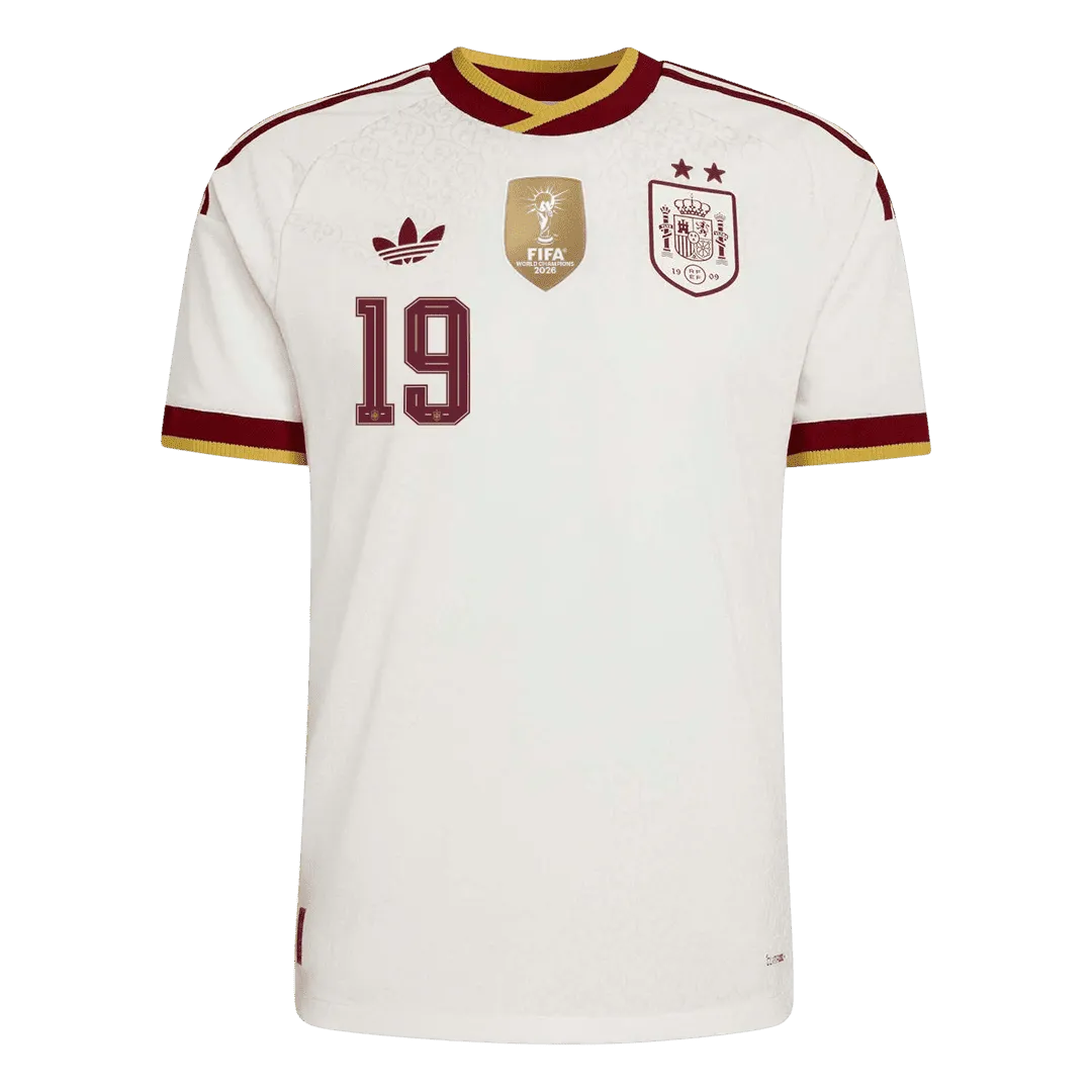 Spania Borte Herrer Matchdrakt LAMINE YAMAL #19 – VM 2026 - Vinnertrøye