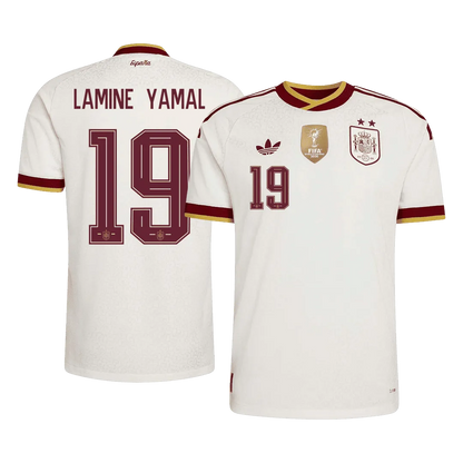 Spania Borte Herrer Fan-drakt LAMINE YAMAL #19 – VM 2026 - Vinnertrøye