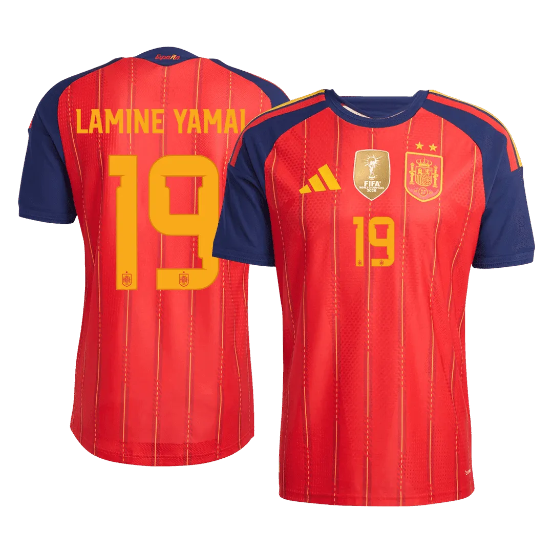 Spania Hjemme Herrer Fan-drakt LAMINE YAMAL #19 – VM 2026 - Vinnertrøye