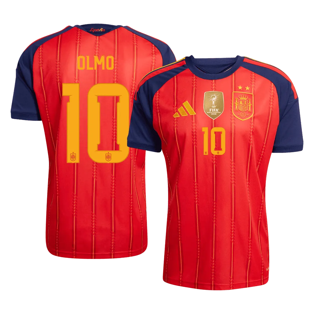Spania Hjemme Herrer Matchdrakt OLMO #10 – VM 2026 - Vinnertrøye