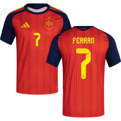 Spania Hjemme Herrer Fan-drakt Ferran #7 – VM 2026